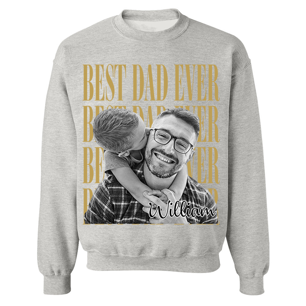Best Dad Ever Vintage Photo Personalized Shirt For Dad, Grandpa VH01