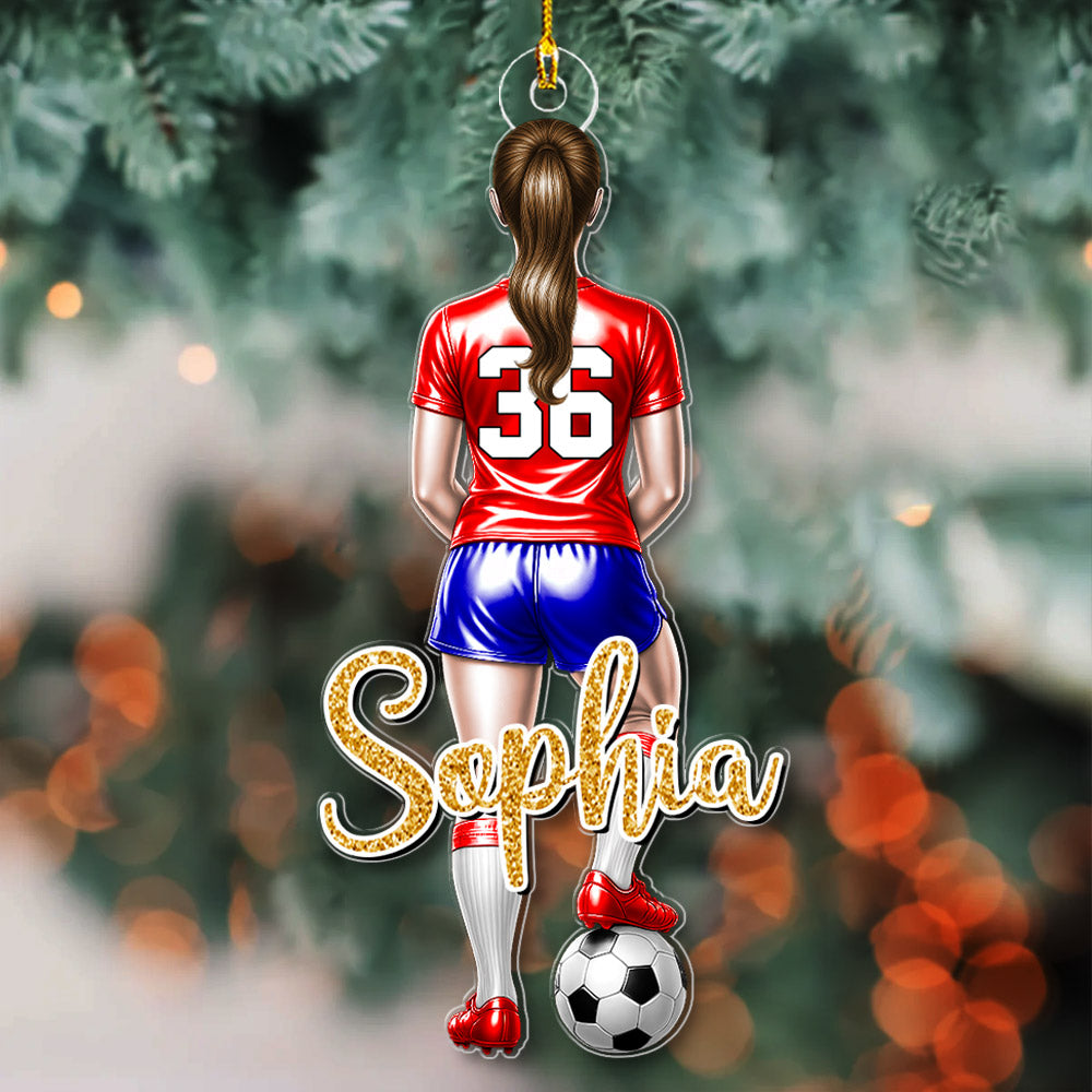 Personalized Soccer Player Ornament Gift For Soccer Player Soccer Lovers A2110