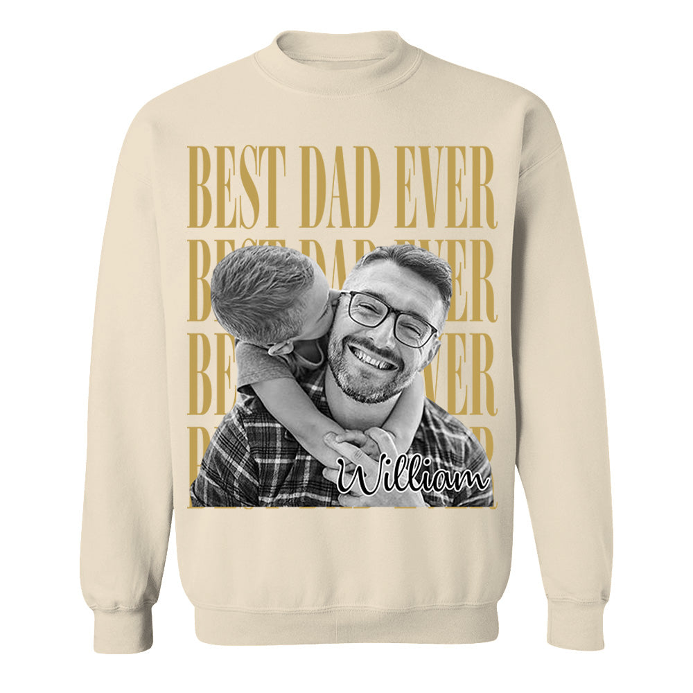 Best Dad Ever Vintage Photo Personalized Shirt For Dad, Grandpa VH01