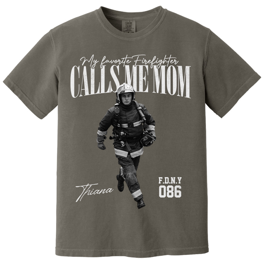 My Favorite Officer Calls Me Mom - Washed Tee Retro Bootleg Shirt For Police Family A2110