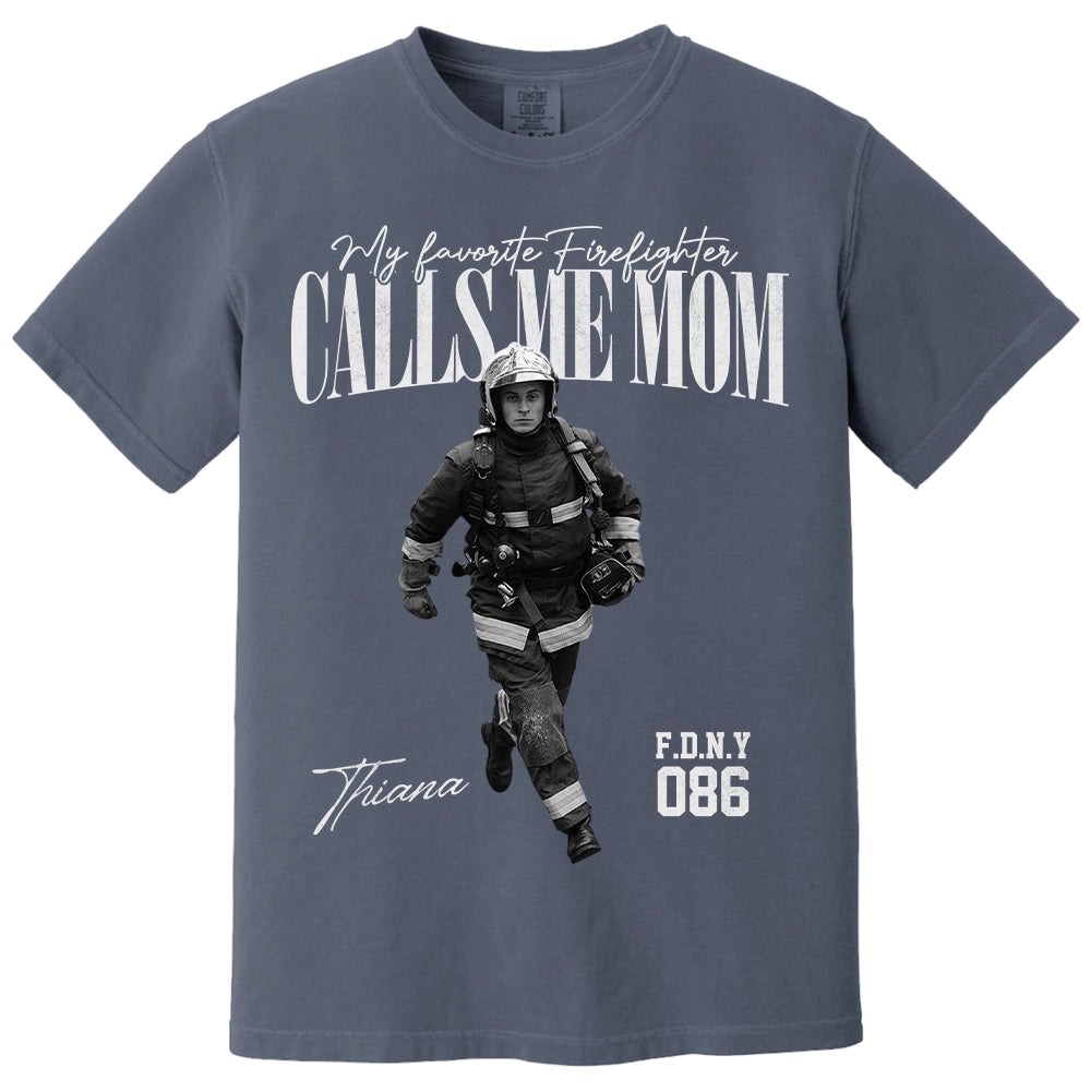 My Favorite Officer Calls Me Mom - Washed Tee Retro Bootleg Shirt For Police Family A2110