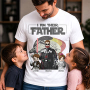 I Am Their Father - Personalized Shirt For Dad - Custom Gift For Father's Day NA04 Hv01