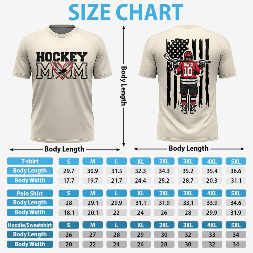 Hockey Mom - I'll Always Be Your Biggest Fan Personalized Shirt For Ice Hockey Family NA04 Hv01