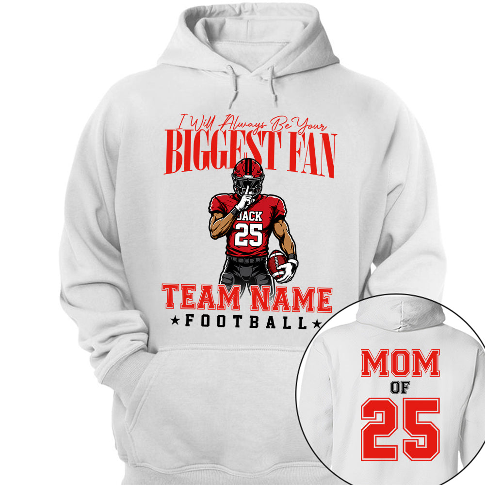 My Heart Is On That Filed Custom Football Mom Shirt L0411 VH01