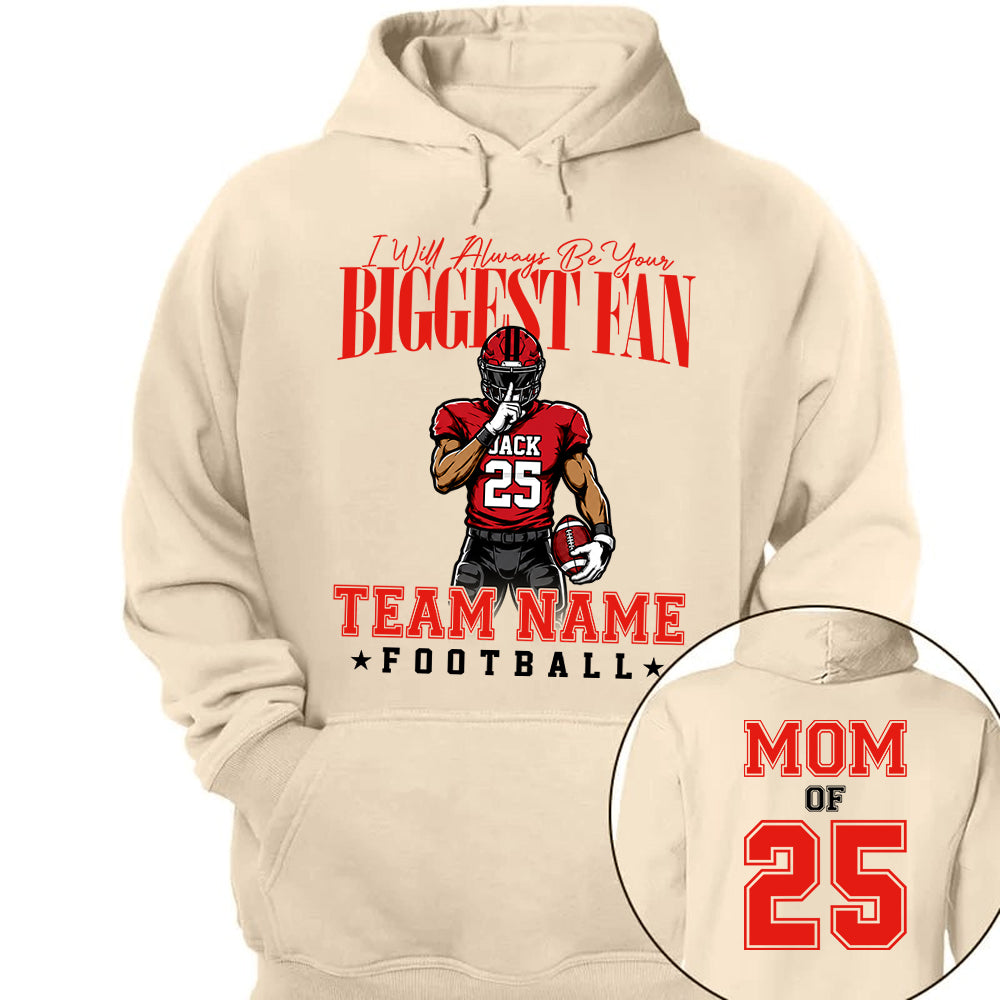 My Heart Is On That Filed Custom Football Mom Shirt L0411 VH01