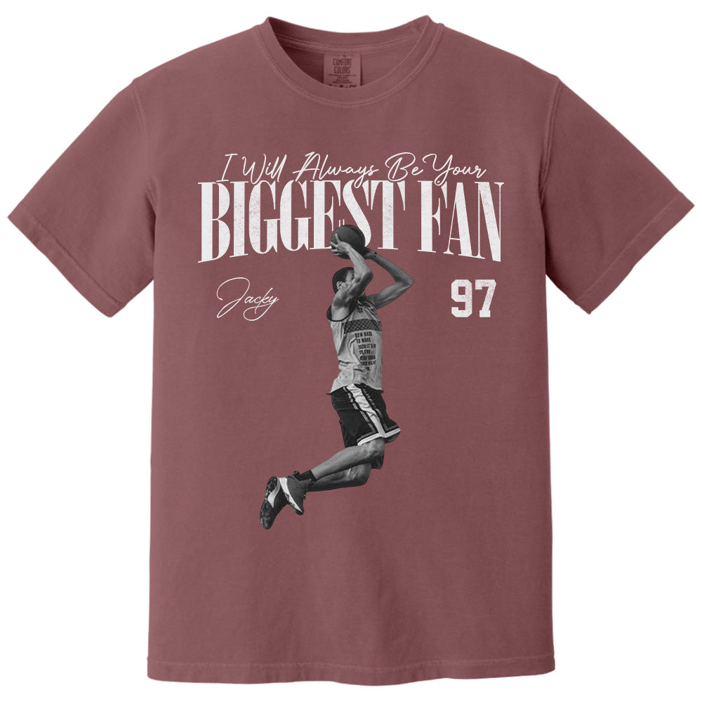 I'll Always Be Your Biggest Fan - Washed Tee Retro Bootleg Shirt For Basketball Players Pt99