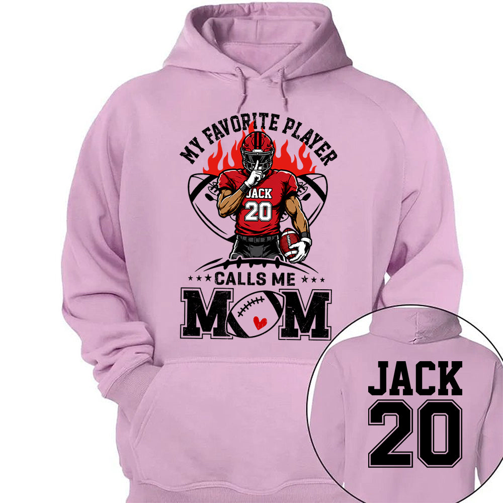 My Favorite Player Calls Me Mom All Over Print Shirt For Family Member Custom Shirt Gift For Football Player Na02 VH01