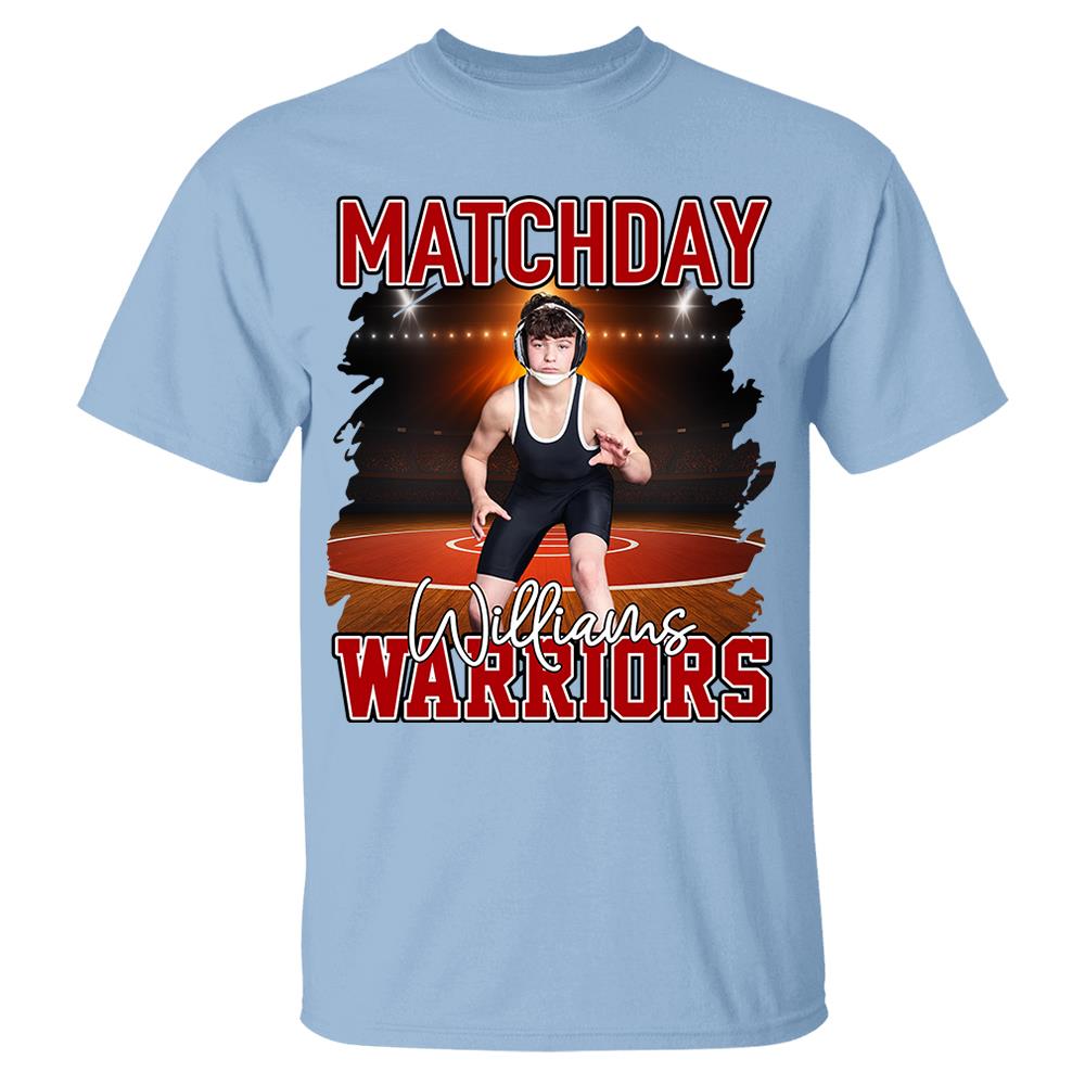 Custom Photo Wrestling Game Day Personalized Shirt Custom Name & Team Name NA04