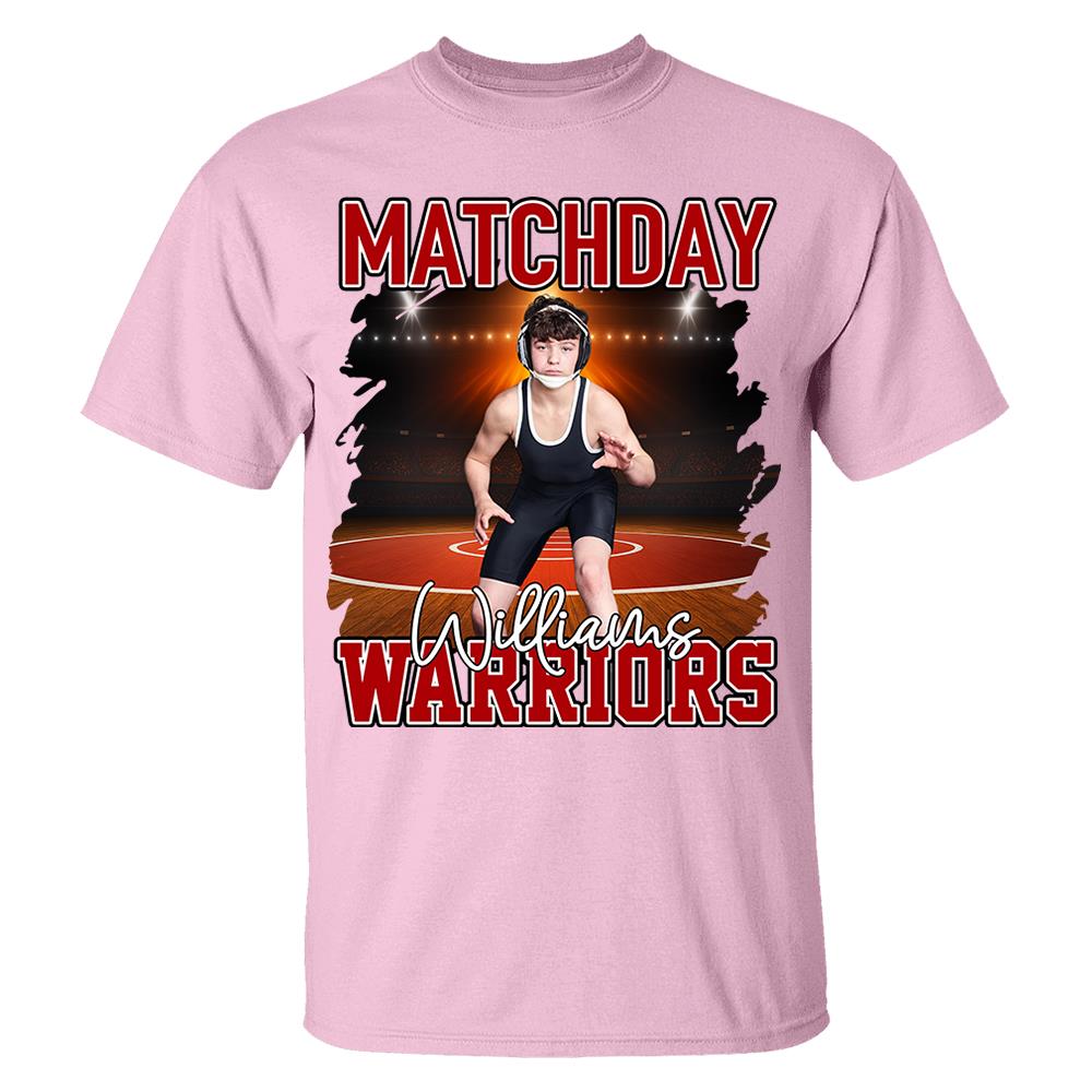 Custom Photo Wrestling Game Day Personalized Shirt Custom Name & Team Name NA04