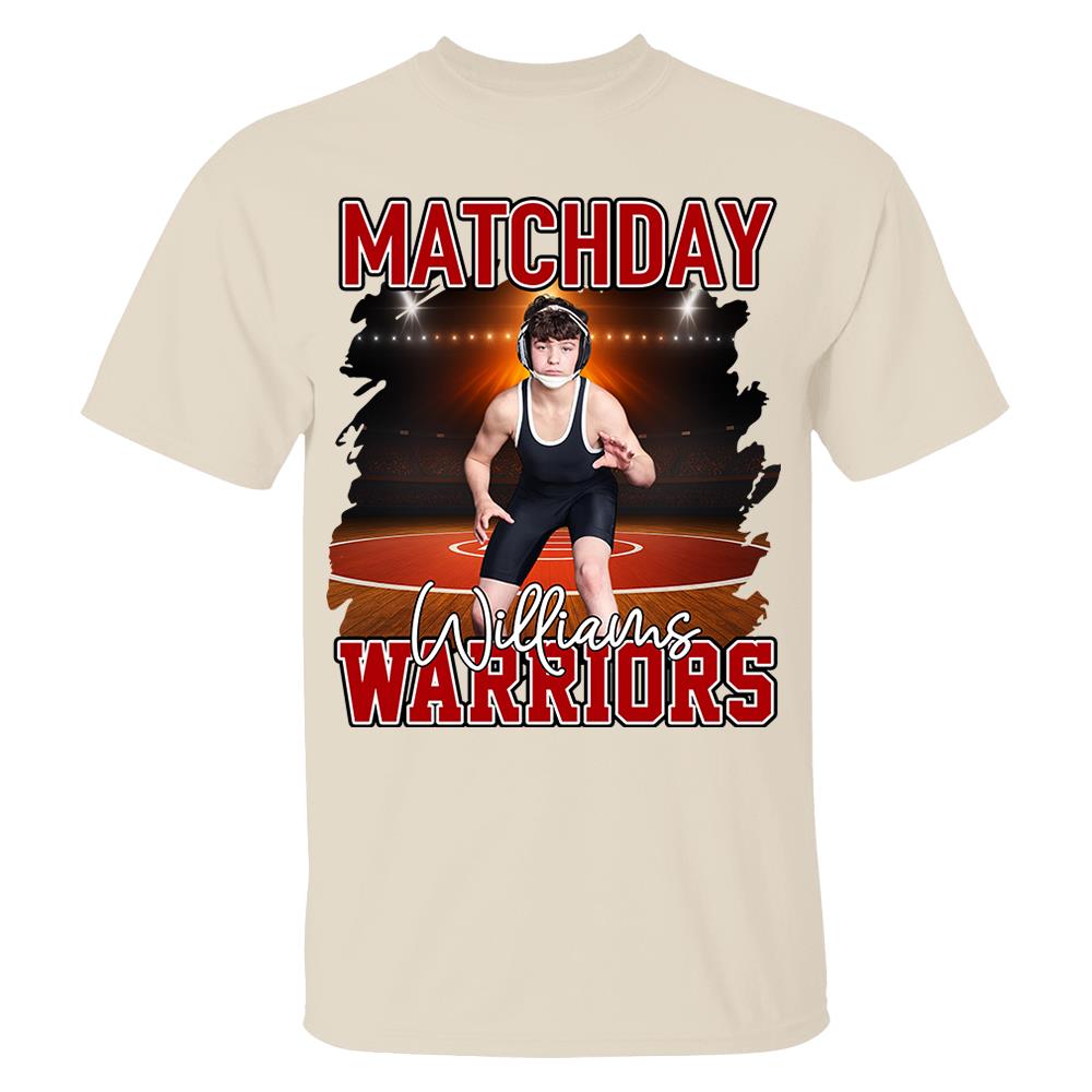Custom Photo Wrestling Game Day Personalized Shirt Custom Name & Team Name NA04