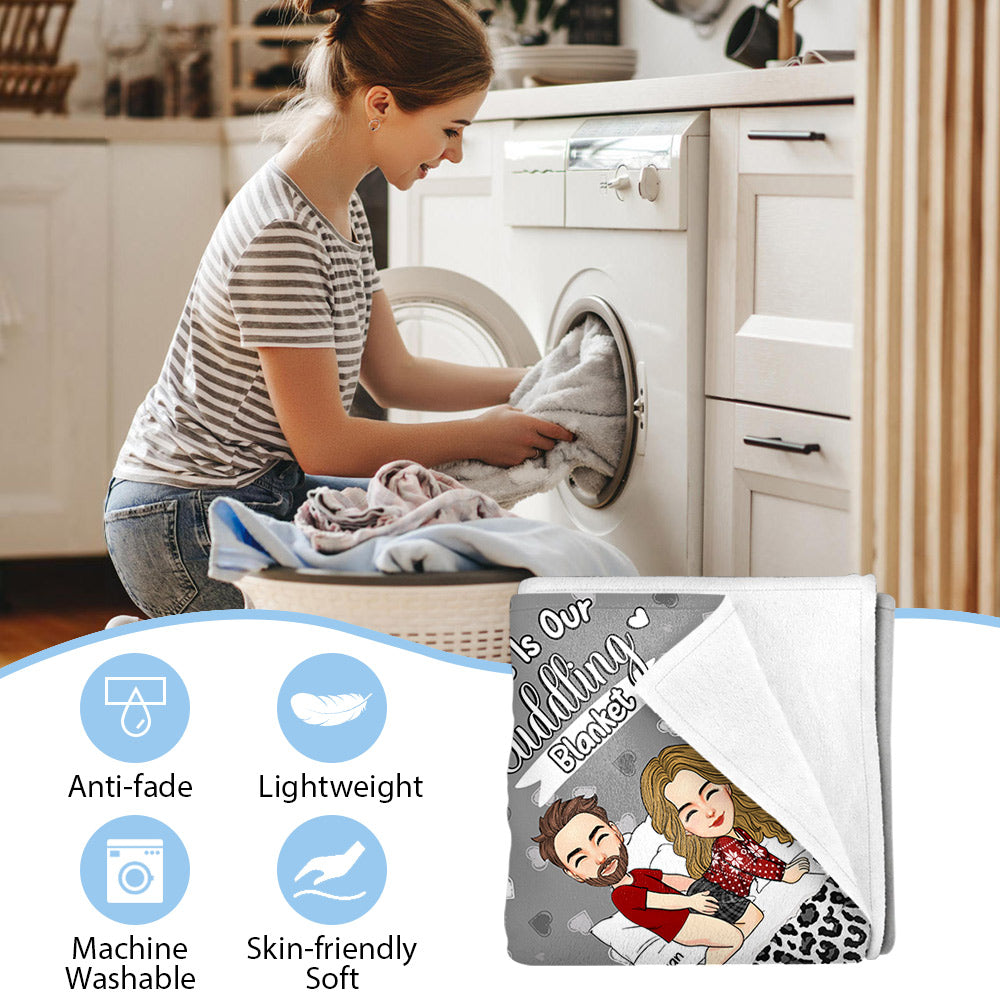 This Is Our Cuddling Blanket Personalized Blanket Gift For Couple Ver2 Na02 Li29