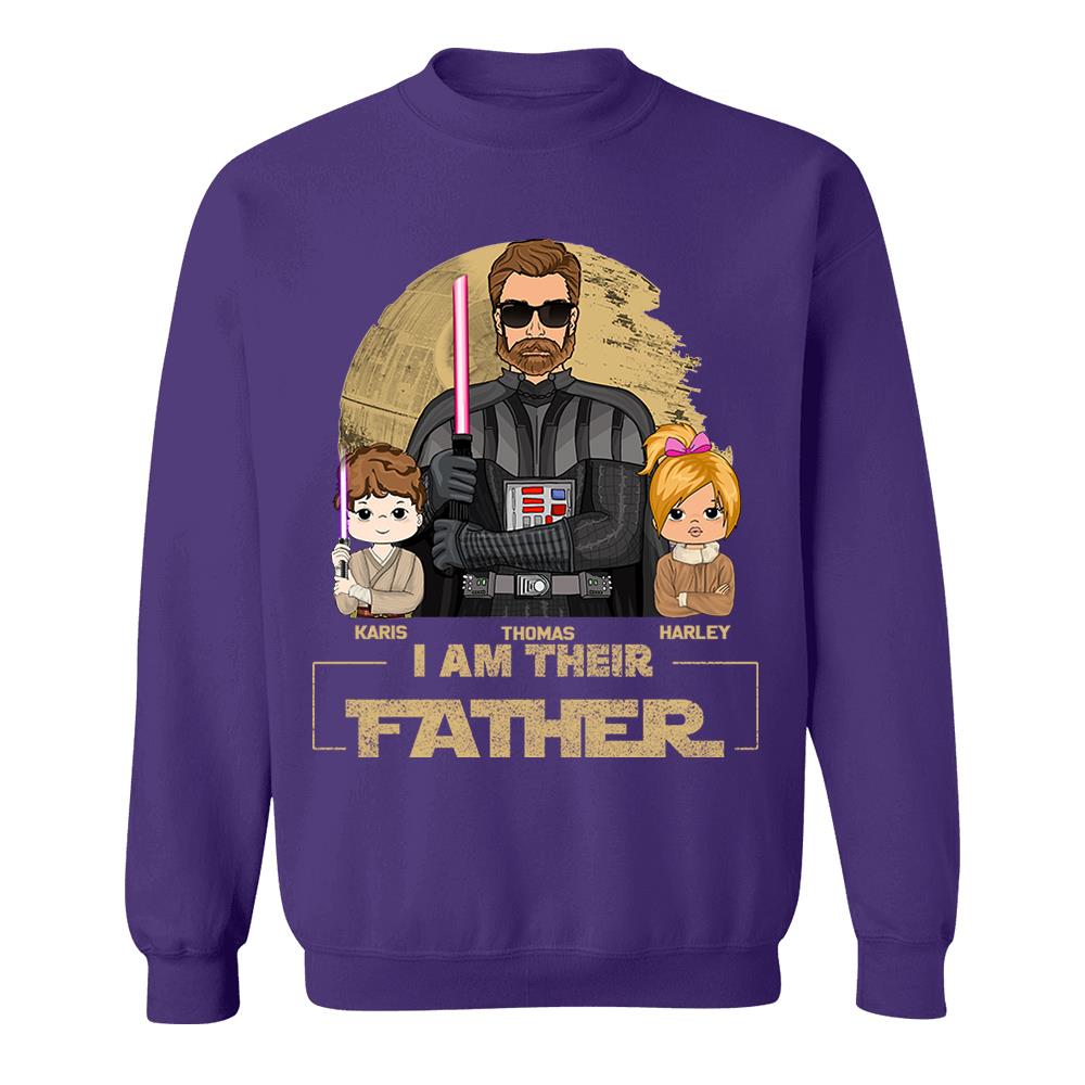 I Am Their Father Custom Shirt For Dad, Father Day Gifts for Dad Funny Dad Tshirt Cool Daddy Nh00