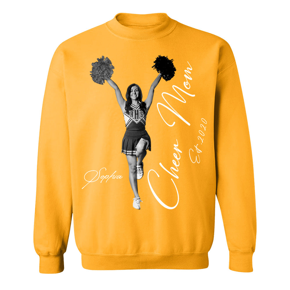 Cheer Mom -I'll Always Be Your Biggest Fan - Washed Tee Retro Bootleg Shirt For Cheerleading Vr2 Na02 Li29