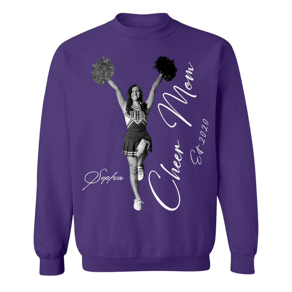 Cheer Mom -I'll Always Be Your Biggest Fan - Washed Tee Retro Bootleg Shirt For Cheerleading Vr2 Na02 Li29