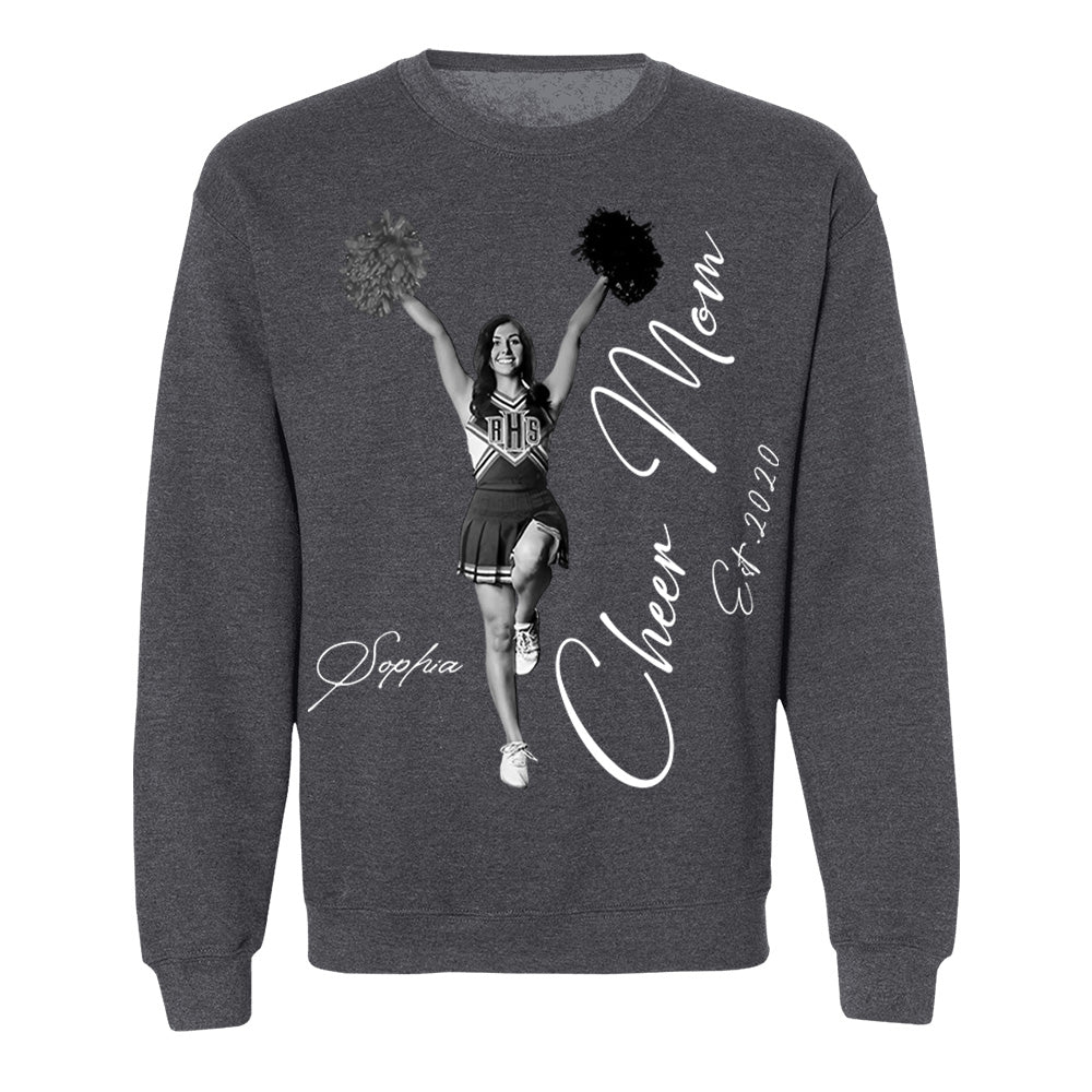 Cheer Mom -I'll Always Be Your Biggest Fan - Washed Tee Retro Bootleg Shirt For Cheerleading Vr2 Na02 Li29