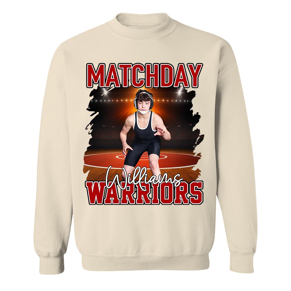 Custom Photo Wrestling Game Day Personalized Shirt Custom Name & Team Name NA04