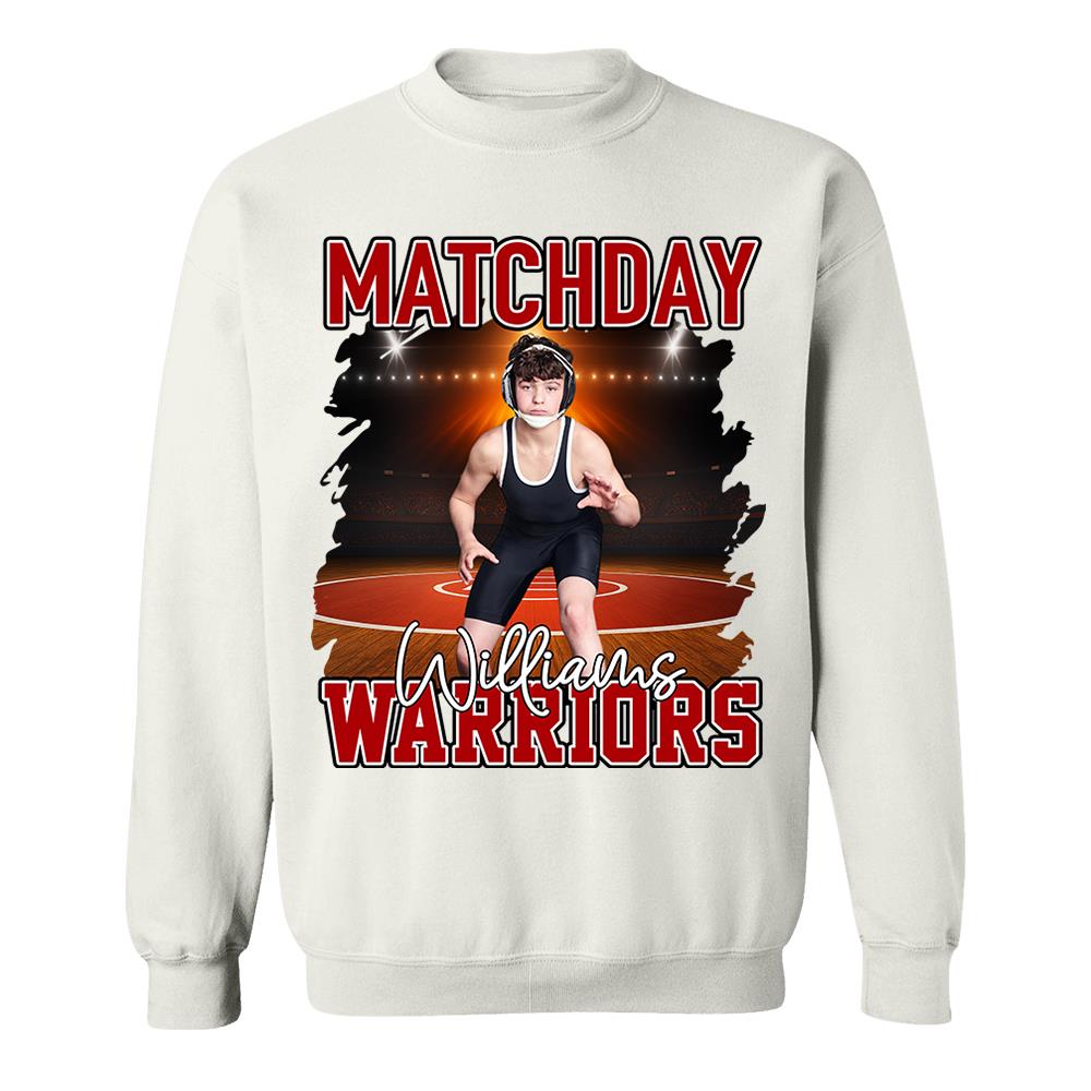Custom Photo Wrestling Game Day Personalized Shirt Custom Name & Team Name NA04