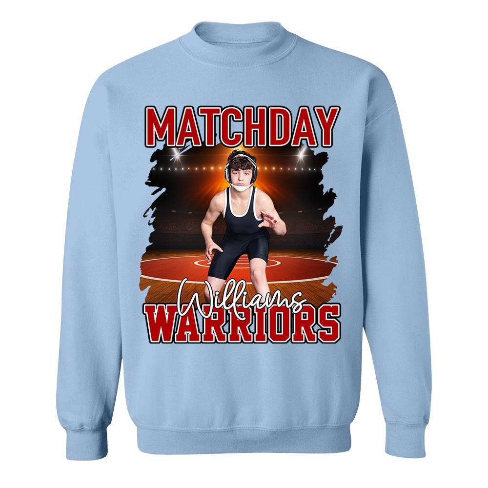 Custom Photo Wrestling Game Day Personalized Shirt Custom Name & Team Name NA04