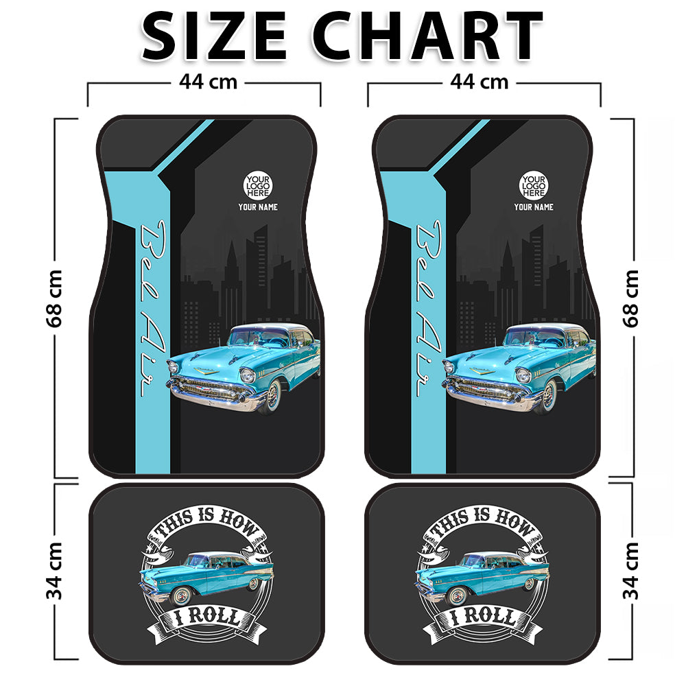 This Is How I Roll - Custom Photo Car Mats - Personalized Floor Mats A2110 