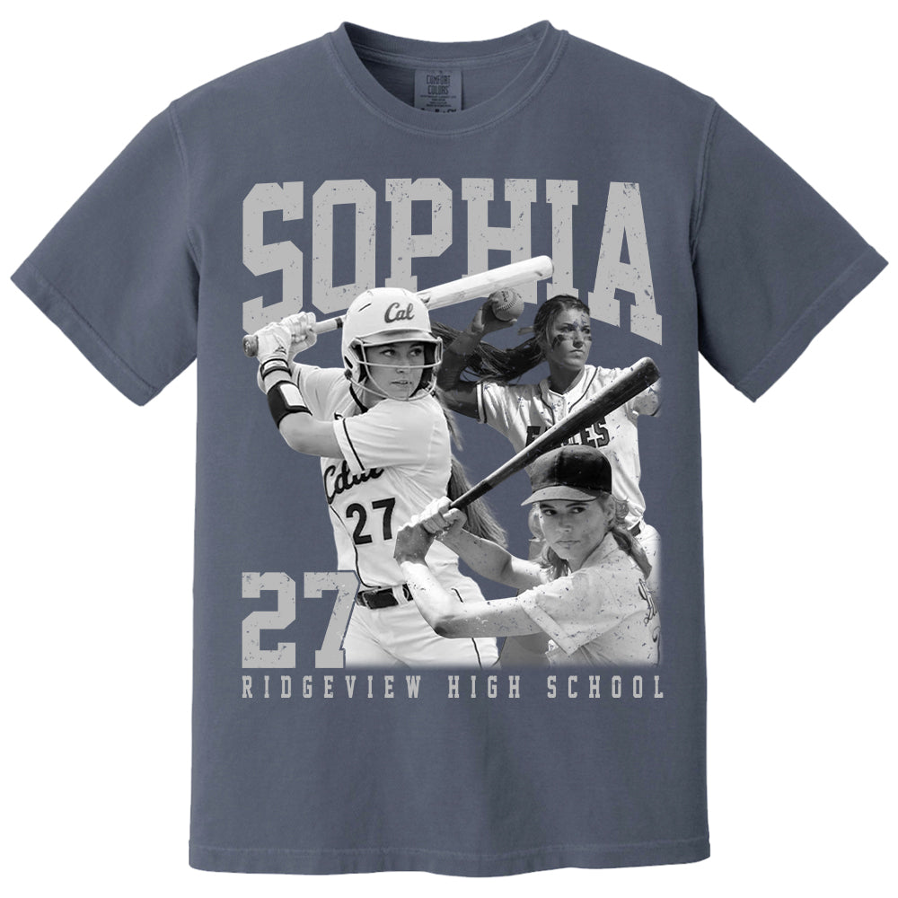 Softball Lover - Personalized Washed Tee Custom Sport Players Sport Family NA04