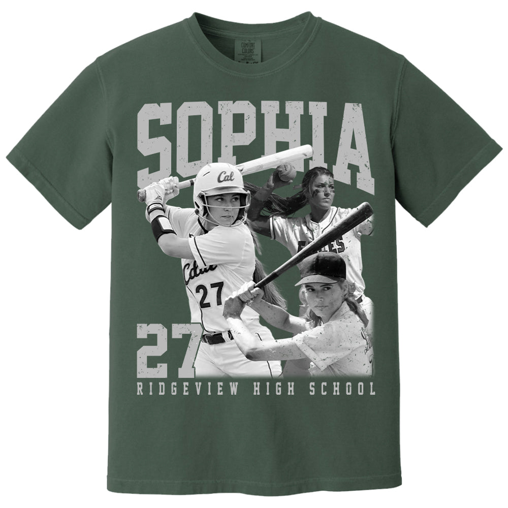 Softball Lover - Personalized Washed Tee Custom Sport Players Sport Family NA04
