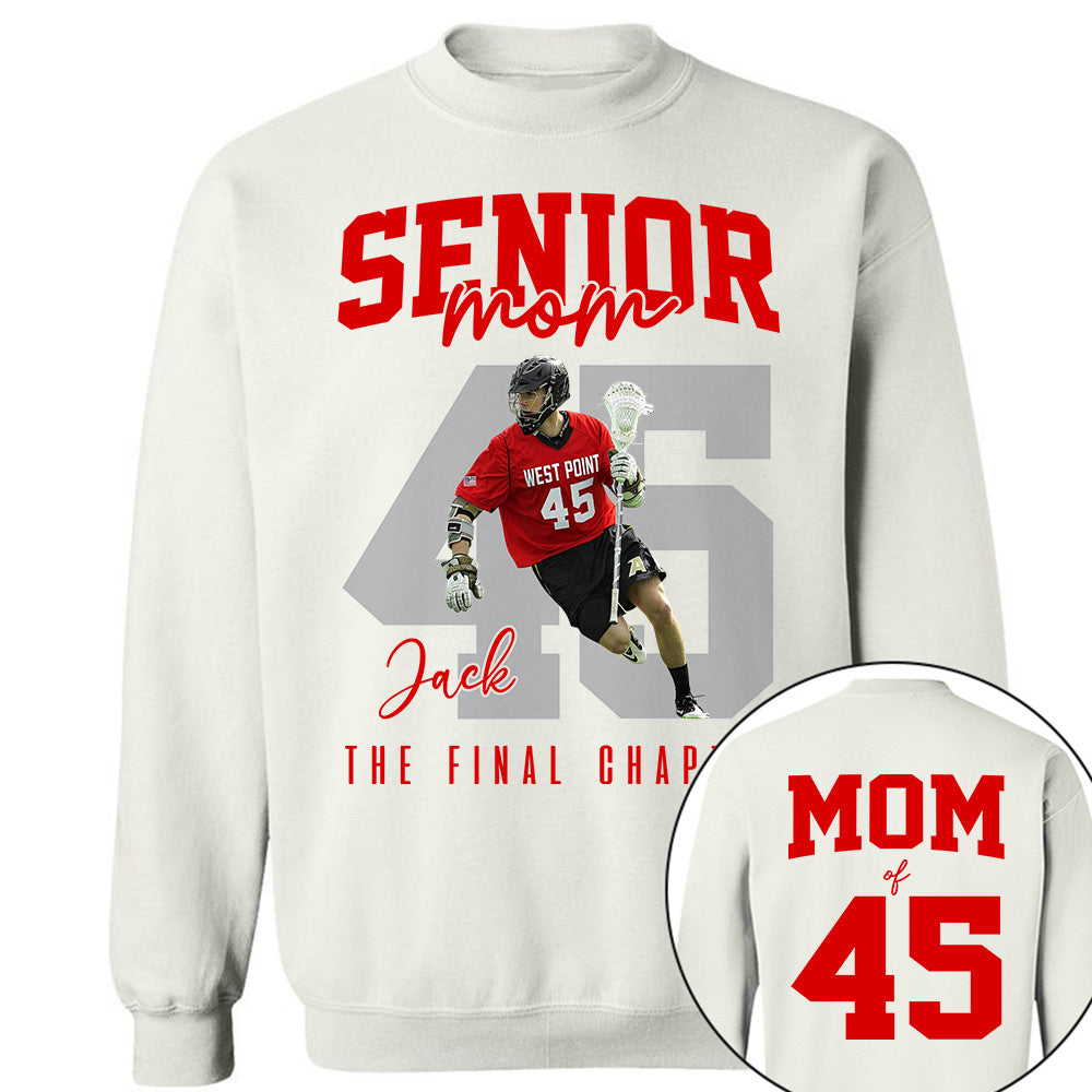 Senior Lacrosse Mom Shirt, The Final Inning, Custom Photo Player Lacrosse Mom Shirt, Gift For Lacrosse Lover T1807 Li29