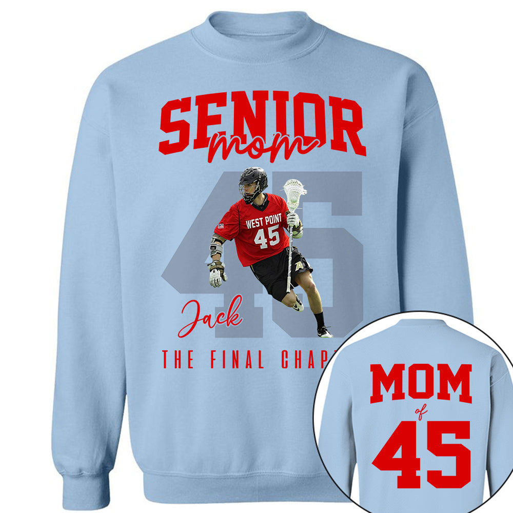 Senior Lacrosse Mom Shirt, The Final Inning, Custom Photo Player Lacrosse Mom Shirt, Gift For Lacrosse Lover T1807 Li29
