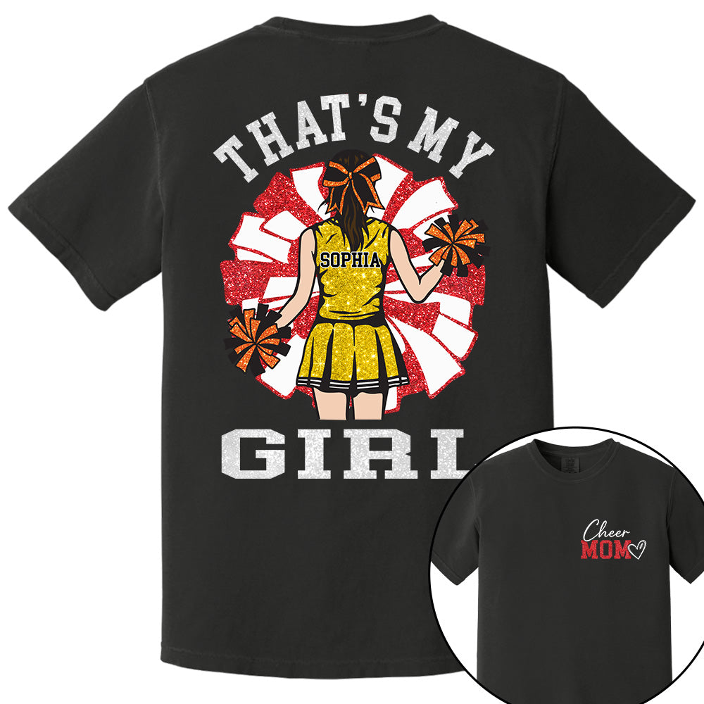 Personalized Cheer Mom Mom Shirt That's My Girl Shirt Gift For Cheerleader Family T1807