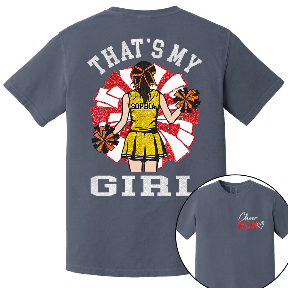 Personalized Cheer Mom Mom Shirt That's My Girl Shirt Gift For Cheerleader Family T1807