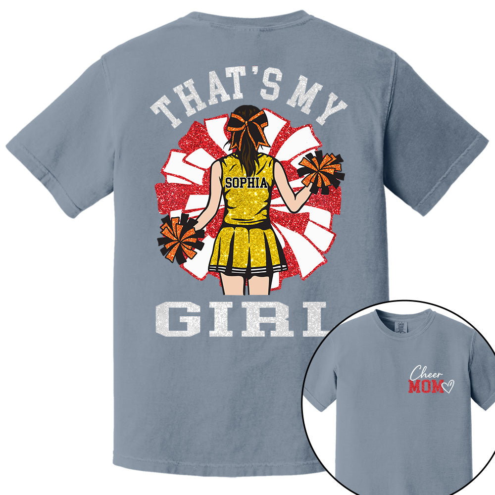Personalized Cheer Mom Mom Shirt That's My Girl Shirt Gift For Cheerleader Family T1807