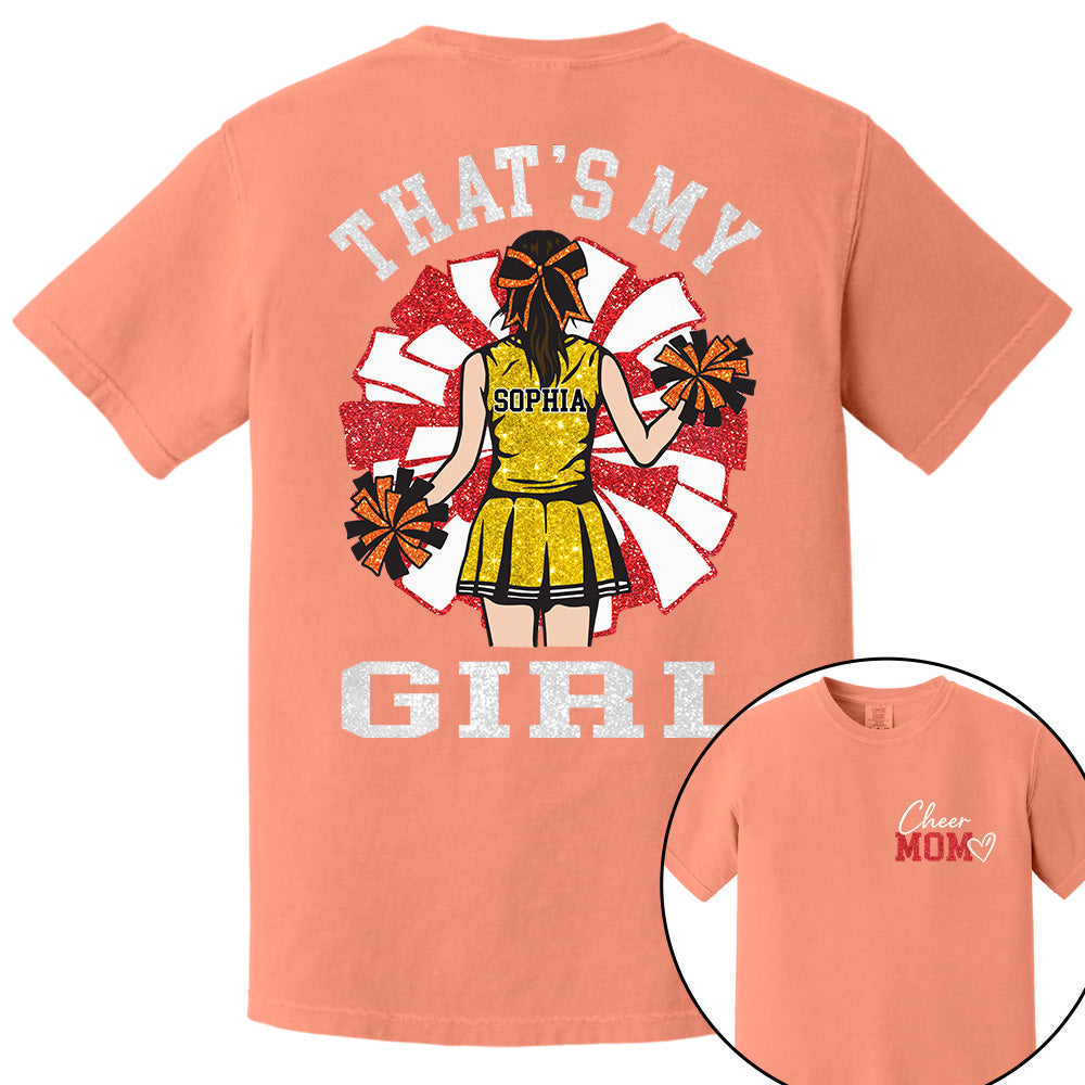 Personalized Cheer Mom Mom Shirt That's My Girl Shirt Gift For Cheerleader Family T1807