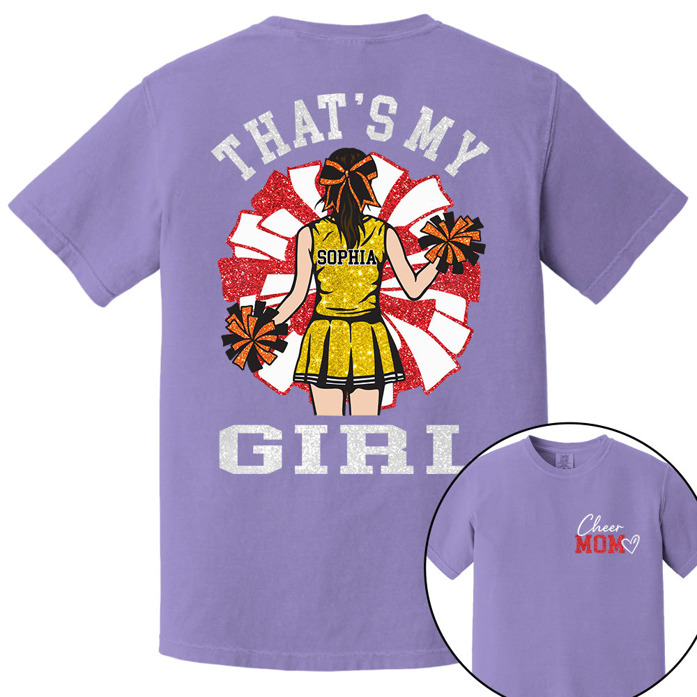 Personalized Cheer Mom Mom Shirt That's My Girl Shirt Gift For Cheerleader Family T1807