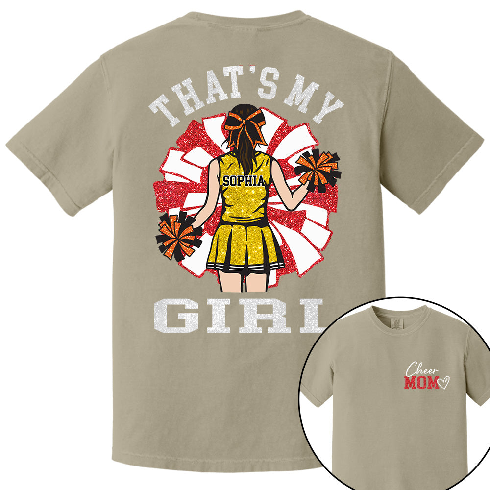 Personalized Cheer Mom Mom Shirt That's My Girl Shirt Gift For Cheerleader Family T1807