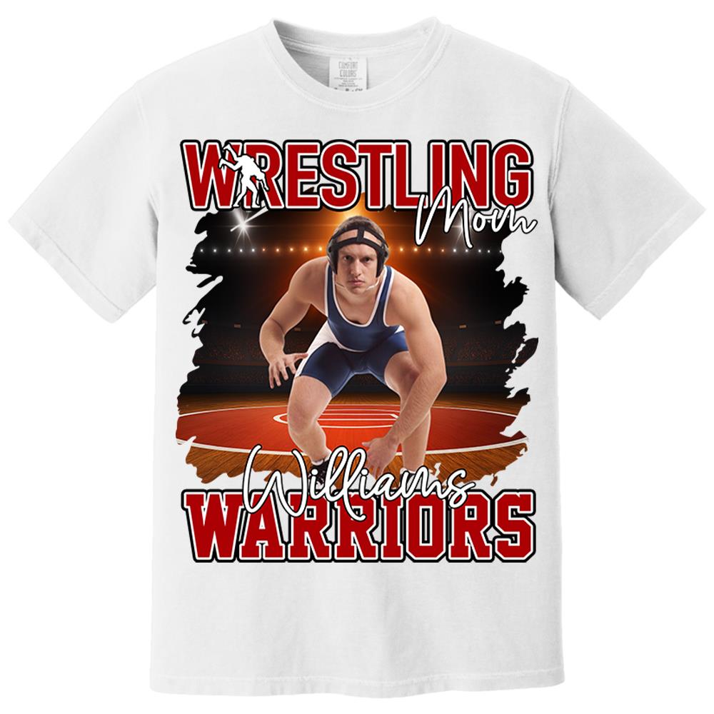 Custom Photo Wrestling Shirt For Wrestling Family Nh00
