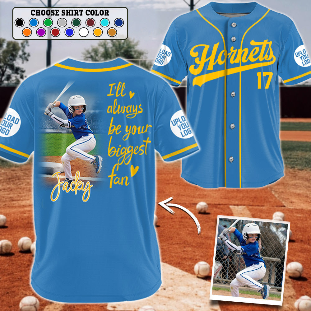 Custom Photo Baseball Jersey, Personalized Gift for Baseball Mom, Dad, Family,... A2110 Li29