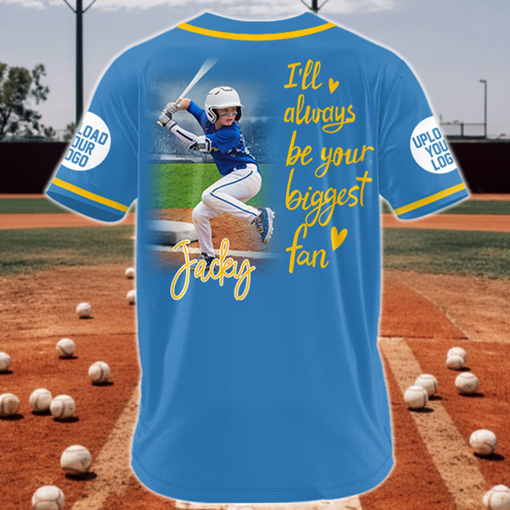 Custom Photo Baseball Jersey, Personalized Gift for Baseball Mom, Dad, Family,... A2110 Li29