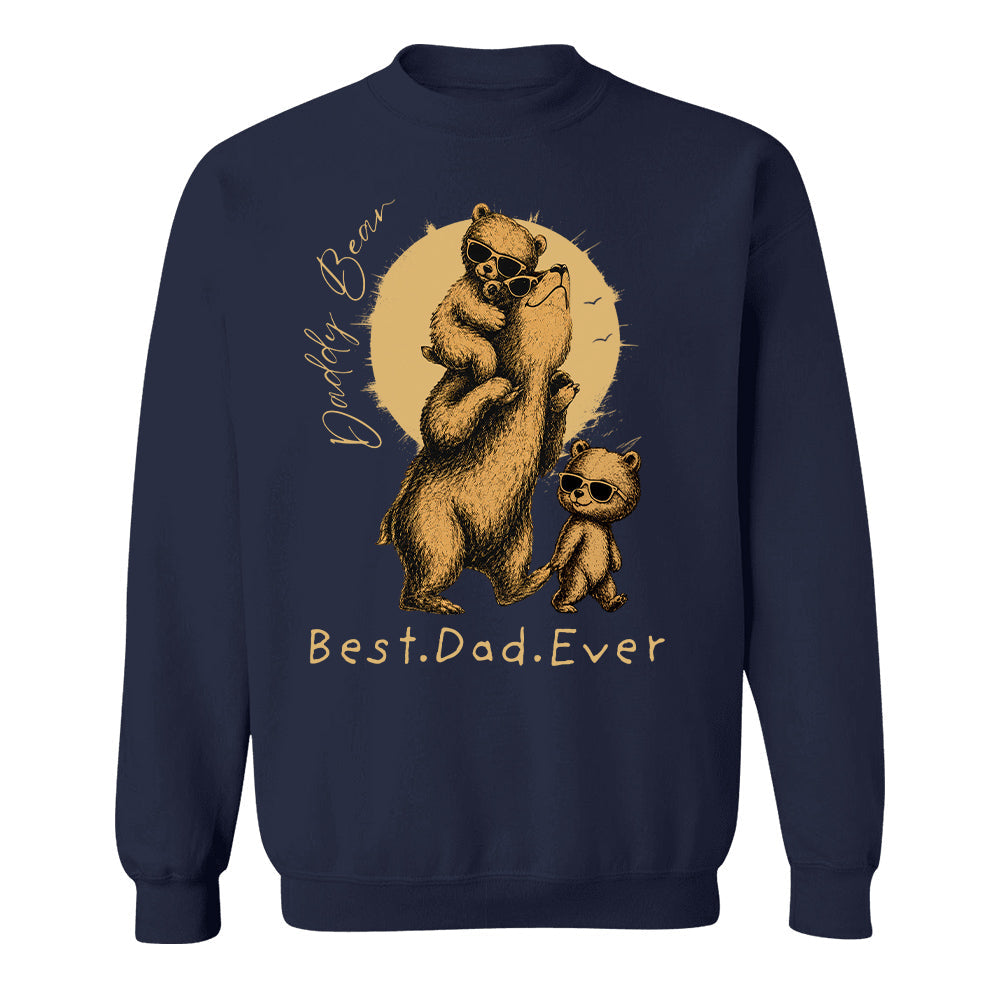 Daddy Bear Best Dad Ever Personalized Shirt Father's Day Gifts for Dad Funny Papa Shirt Vr2 T1807 T24