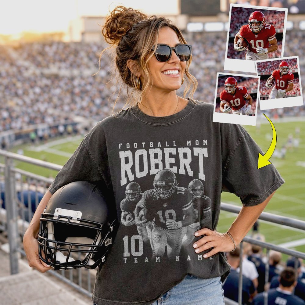 Football Lover - Personalized Washed Tee Custom Sport Players American Football Family NA04 VH01