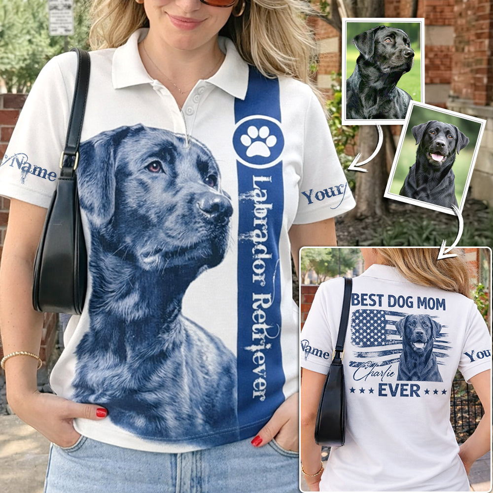 Best Dog Dad Mom Ever - Personalized Shirt - Custom Photo Dog Gift For Dog Lovers T1807
