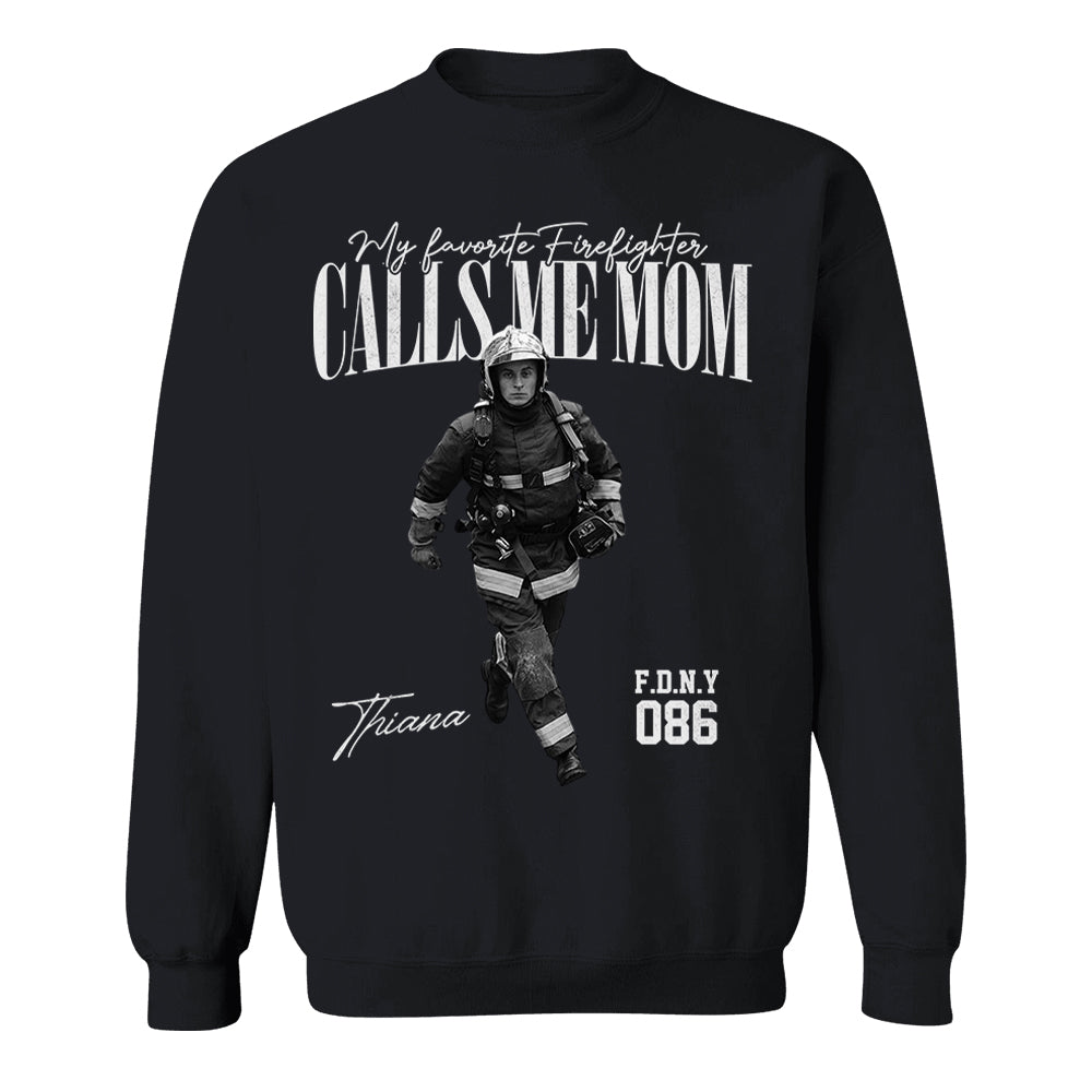 My Favorite Officer Calls Me Mom - Washed Tee Retro Bootleg Shirt For Police Family A2110