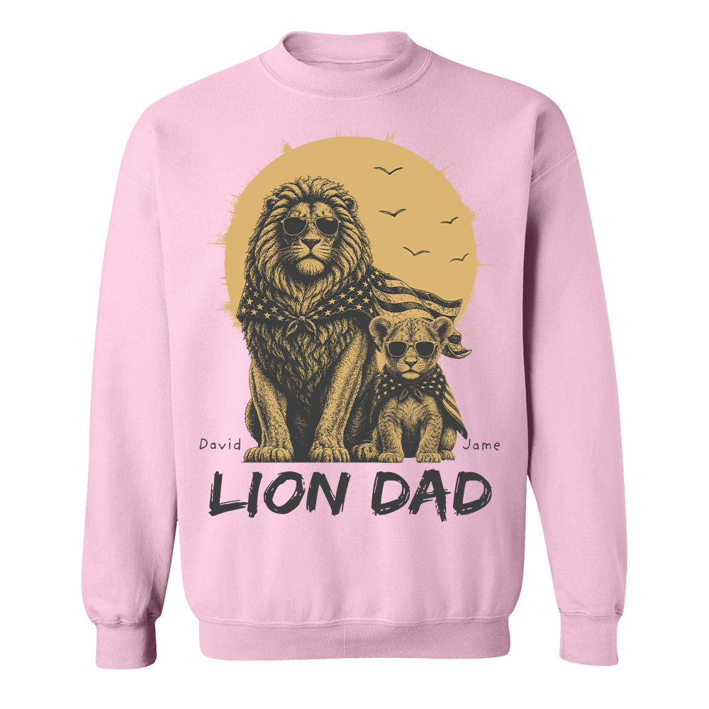 Custom Lion Dad The Man The Myth The Legend Shirt, Gift For Dad L0411 Hv01