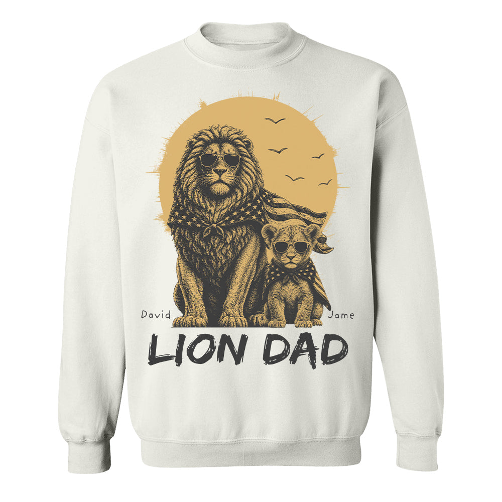 Custom Lion Dad The Man The Myth The Legend Shirt, Gift For Dad L0411 Hv01