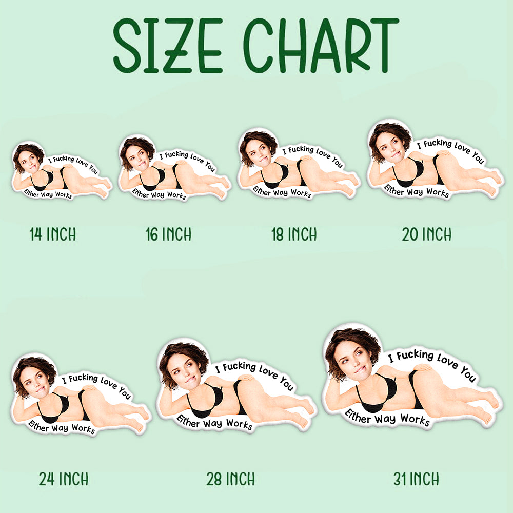 I F*cking Love You Pillow – Funny Personalized Couple Pillow – Custom Gift for Husband, Wife -Christmas Gift For Husband Na02