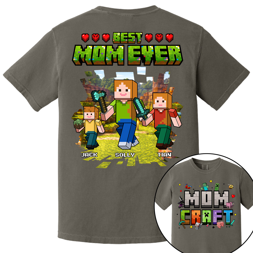 MomCraft - Best Mom Ever -Personalized Shirt  - Gift For Mom, Mother's Day T1807 T24