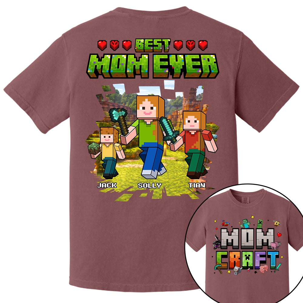 MomCraft - Best Mom Ever -Personalized Shirt  - Gift For Mom, Mother's Day T1807 T24