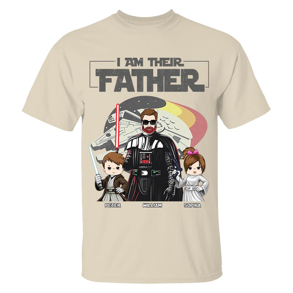 I Am Their Father - Personalized Shirt For Dad - Custom Gift For Father's Day NA04 Hv01