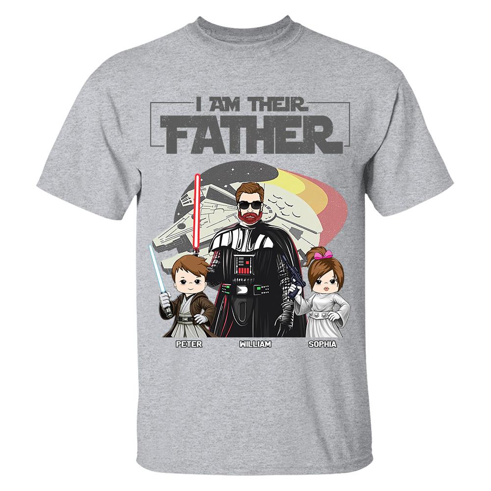 I Am Their Father - Personalized Shirt For Dad - Custom Gift For Father's Day NA04 Hv01