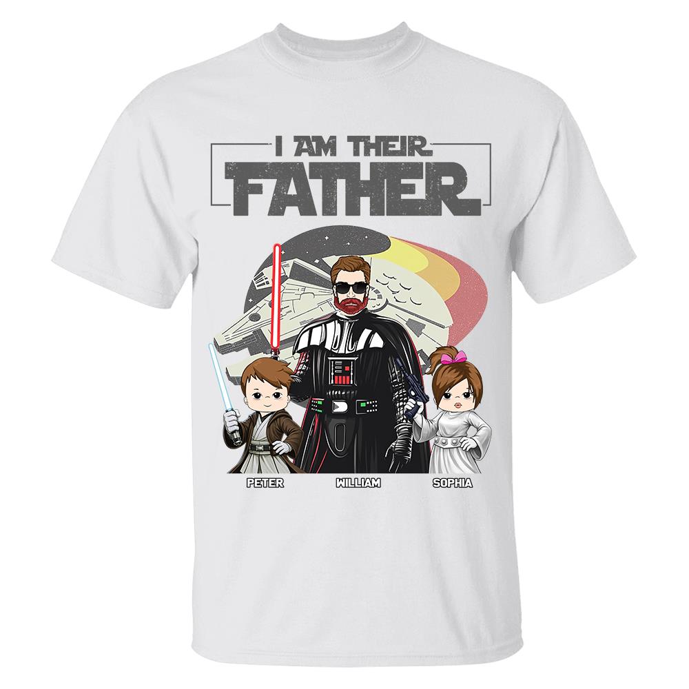 I Am Their Father - Personalized Shirt For Dad - Custom Gift For Father's Day NA04 Hv01