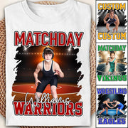 Custom Photo Wrestling Game Day Personalized Shirt Custom Name & Team Name NA04