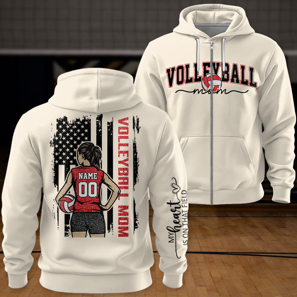 Volleyball Mom - I'll Always Be Your Biggest Fan Personalized Shirt For Volleyball Family T1807 Hv01